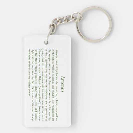 Artemis Keychain キーホルダー (裏面)