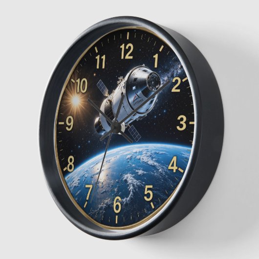 Artemis Lunar Mission Clock 壁時計 (傾斜)