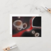 Arterial Motif:抽象芸術ブラック、ホワイト、レッド カード (正面/裏面インサイチュ)