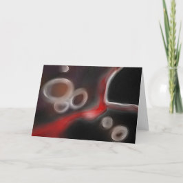 Arterial Motif:抽象芸術ブラック、ホワイト、レッド カード
