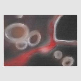 Arterial Motif:抽象芸術ブラック、ホワイト、レッド 薄葉紙