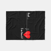 Artery Open, Heart Diseases Surgery Heartbeat  フリースブランケット (正面(横))