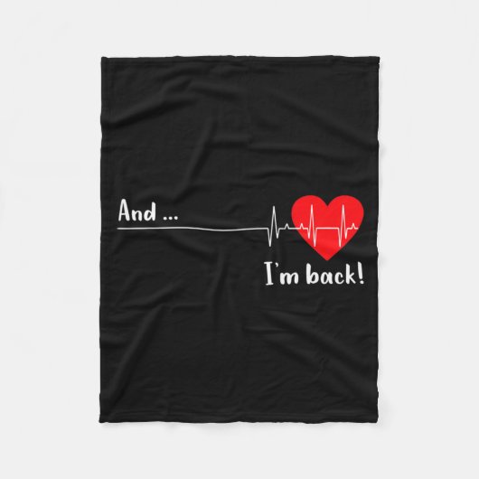 Artery Open, Heart Diseases Surgery Heartbeat  フリースブランケット (正面)