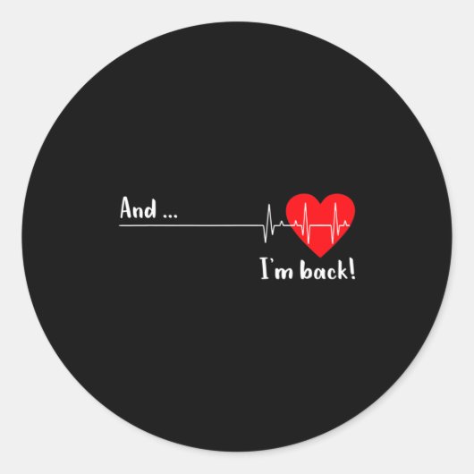 Artery Open, Heart Diseases Surgery Heartbeat  ラウンドシール (正面)