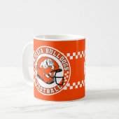 Artesia Bulldogs Football Roundel コーヒーマグカップ (正面左)