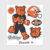 Artesia Bulldogs "Football Six-Pack" Sticker シール (シート)