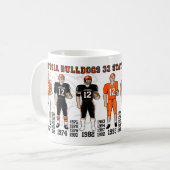 Artesia Bulldogs Football State Champ Uniforms Mug コーヒーマグカップ (正面左)