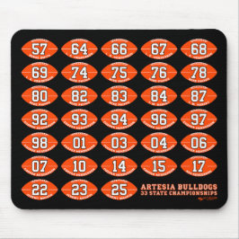 Artesia Bulldogs Football State Champs Mousepad マウスパッド
