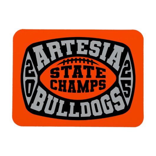 Artesia Bulldogs "State Champs"  マグネット (横)
