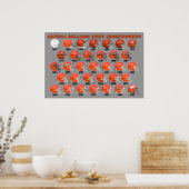 Artesia Bulldogs State Champs Helmet Poster ポスター (キッチン)