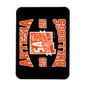 Artesia Bulldogs State Champs Logo Flexible Magnet マグネット (縦)