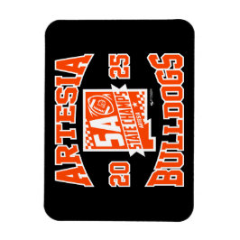 Artesia Bulldogs State Champs Logo Flexible Magnet マグネット