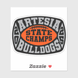 Artesia Bulldogs "State Champs" Sticker シール