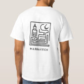 Artful Marrakech:モロッコのデザイン#3 Tシャツ (裏面)
