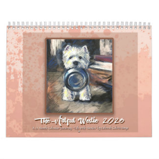 Artful Westie calendar by Deborah Borgo カレンダー