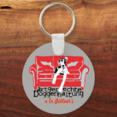 Artgerechte Doggenhaltung personalisiert キーホルダー (正面)