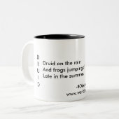 Arthouseのマグのドルイド教司祭の詩歌 ツートーンマグカップ (正面左)