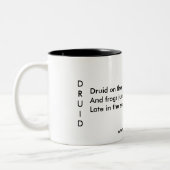 Arthouseのマグのドルイド教司祭の詩歌 ツートーンマグカップ (左)