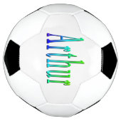 Arthur カラフル Name、Soccerball サッカーボール (回転)