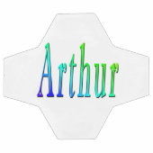 Arthur カラフル Name、Soccerball サッカーボール (フラット)