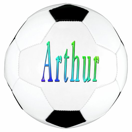 Arthur カラフル Name、Soccerball サッカーボール (正面)