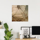 Arthur 遠くに Rackhamによる「凧の上」 ポスター (ホームオフィス)