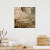 Arthur 遠くに Rackhamによる「凧の上」 ポスター (キッチン)