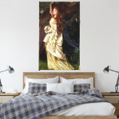 ARTHUR HUGHES - OPHELIA - c.1863 - Pre-Raphaelites キャンバスプリント (インサイチュ (寝室))