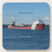 Arthur M. Anderson氏は6つの懸命・プラスチック・コースターのセットを発表 コースター (正面)