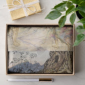 Arthur Rackhamによる「パックと妖精」水彩画 薄葉紙 (ギフト)