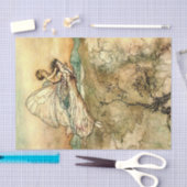 Arthur Rackhamによる「Bear the Changeling」フェアリー・アート 薄葉紙 (クラフト)