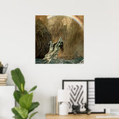 Arthur RackhamのWagnerの「リングや輪」のRhineimay ポスター (ホームオフィス)