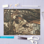 Arthur Rackham著「Brunhilde Led Her Horse」 薄葉紙 (クラフト)