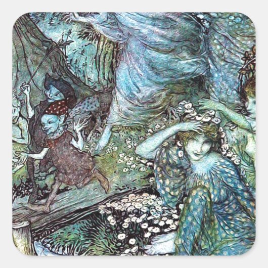 Arthur rackham スクエアシール (正面)