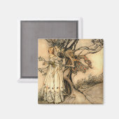 Arthur Rackham – 森の老婦人 マグネット (正面/裏面)