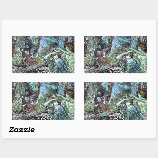 Arthur rackham 長方形シール (シート)