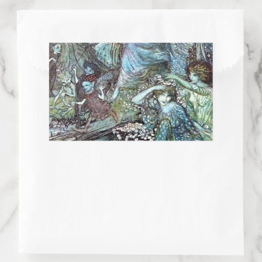 Arthur rackham 長方形シール (バッグ)