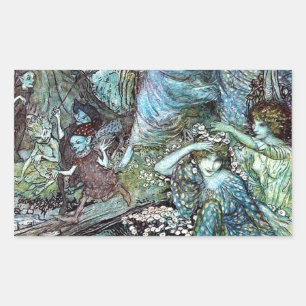 Arthur rackham 長方形シール
