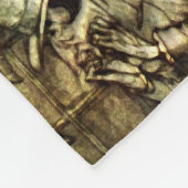 Arthur Rackham - A Christmas Carol -幽霊たち フリースブランケット (角)