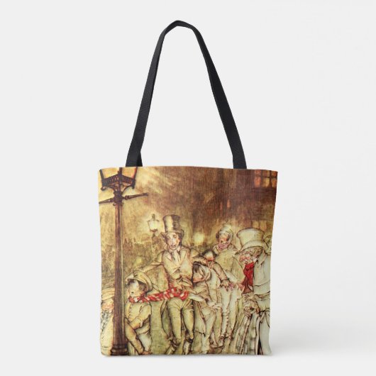 Arthur Rackham - A Christmas Carol -通り トートバッグ (裏面)