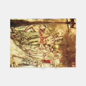Arthur Rackham - A Christmas Carol -通り フリースブランケット (正面(横))