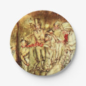 Arthur Rackham - A Christmas Carol -通り ペーパープレート (正面)