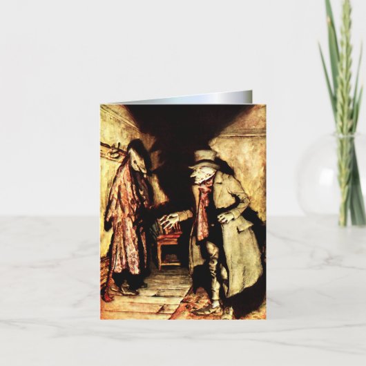 Arthur Rackham - A Christmas Carol - Grumpy カード (正面)
