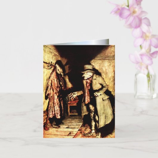 Arthur Rackham - A Christmas Carol - Grumpy カード (蘭)