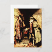 Arthur Rackham - A Christmas Carol - Grumpy サンキューカード (正面/裏面)
