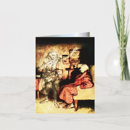 Arthur Rackham - A Christmas Carol - Scrooge カード (正面)