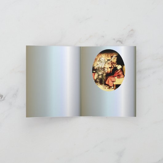 Arthur Rackham - A Christmas Carol - Scrooge カード (内部)