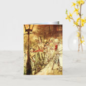 Arthur Rackham - A Christmas Carol - Street カード (黄色い花)