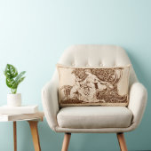 Arthur Rackham, Lady and Dogs ランバークッション (椅子)