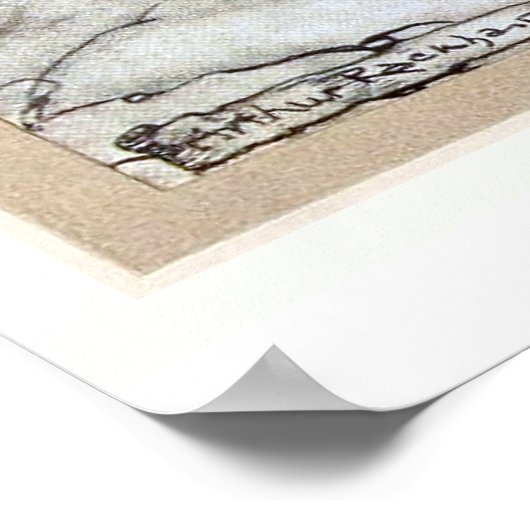 Arthur Rackham - Peter Pan Kensington Gardens 1906 ポスター (角)